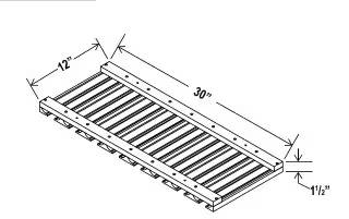 SGH30 - Stem Wine Glass Holder - 30"W x 1 1/2"H x 12"D