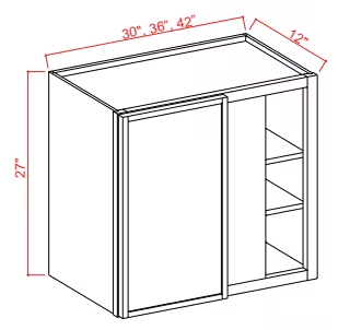 WBC2736 - Wall Blind Corner Cabinet - 27"W x 36"H x 12"D - 1D -2S
