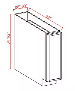 SPB9 - Spice Pull Base Cabinet - 9"W x 34-1/2"H x 24"D