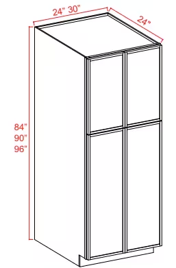 U248424 - Wall Pantry - 24"W x 84"H x 24"D - 4D 5S