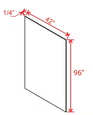 FPV4296 - Finished Plywood Panel - 96"W x 42"H x 1/4"D