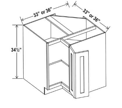 ERB36 - Easy Reach Base Cabinet - 36"W x 34-1/2"H - 1D