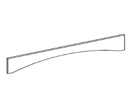 VA48 - Arched Valance - 48"W x 6"H x 3/4"D